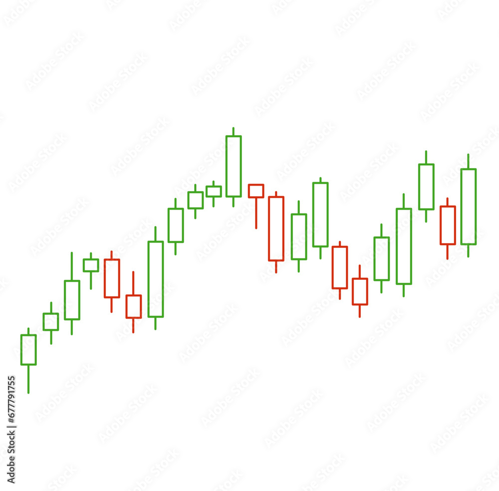 Forex Market Chart Vector Illustration Forex Market Chart Vector Illustration
