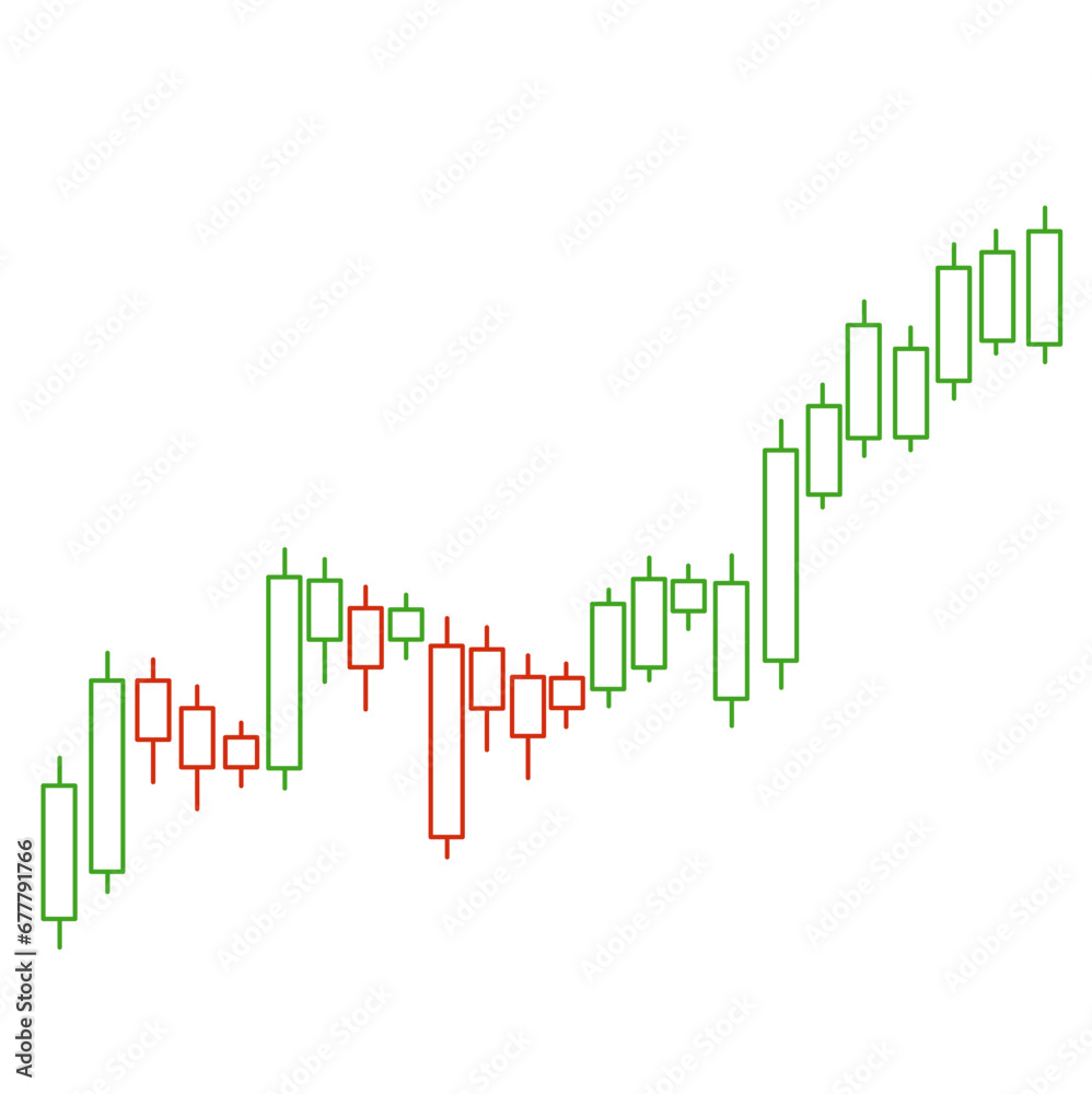 Forex Market Chart Vector Illustration Forex Market Chart Vector Illustration