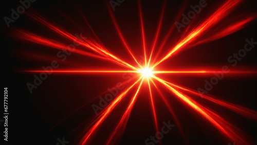 Overlay, flare light transition, effects sunlight, lens flare, light leaks. High-quality stock image of warm sun rays light effects, overlays or Crimson Red flare isolated on black background for desi