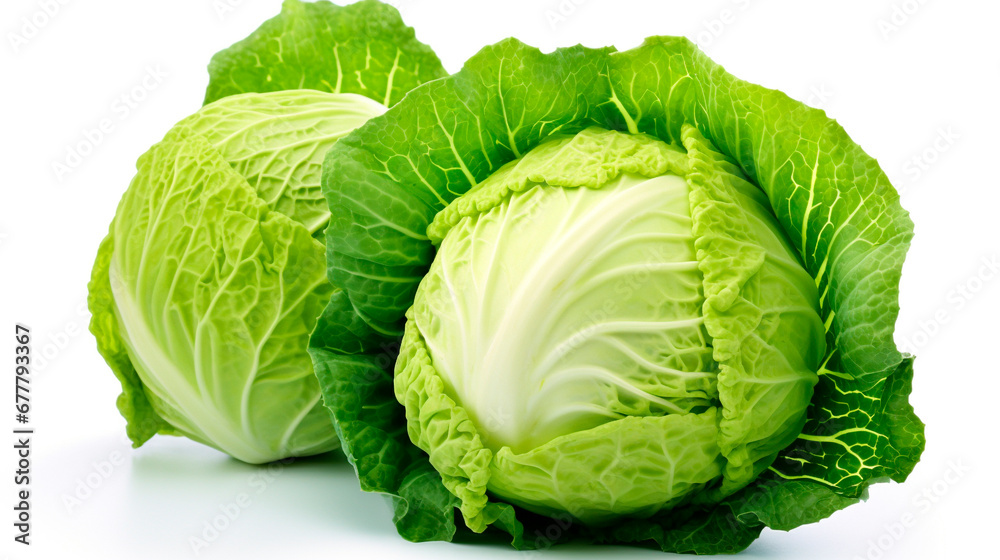 Cabbage isolated on white background Cabbage isolated on white background
