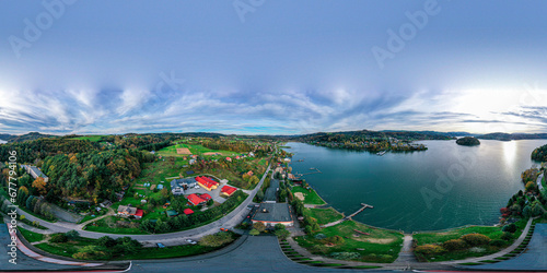 Fototapeta Naklejka Na Ścianę i Meble -  Panoramic picture 360, Małopolska Jezioro Rożnowskie,  Bartkowa