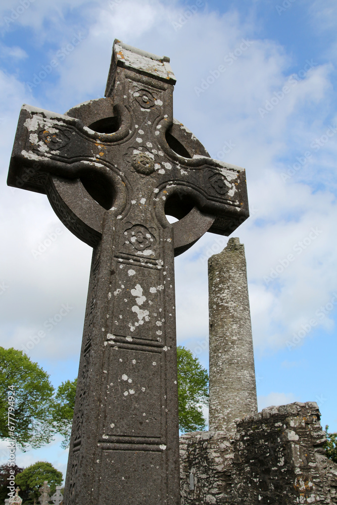 The High Cross of Muiredach in Monasterboice in Ireland  