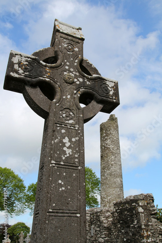 The High Cross of Muiredach in Monasterboice in Ireland   photo