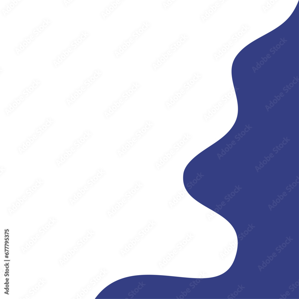 Organic Shape Vector Corner Frame Organic Shape Vector Corner Frame