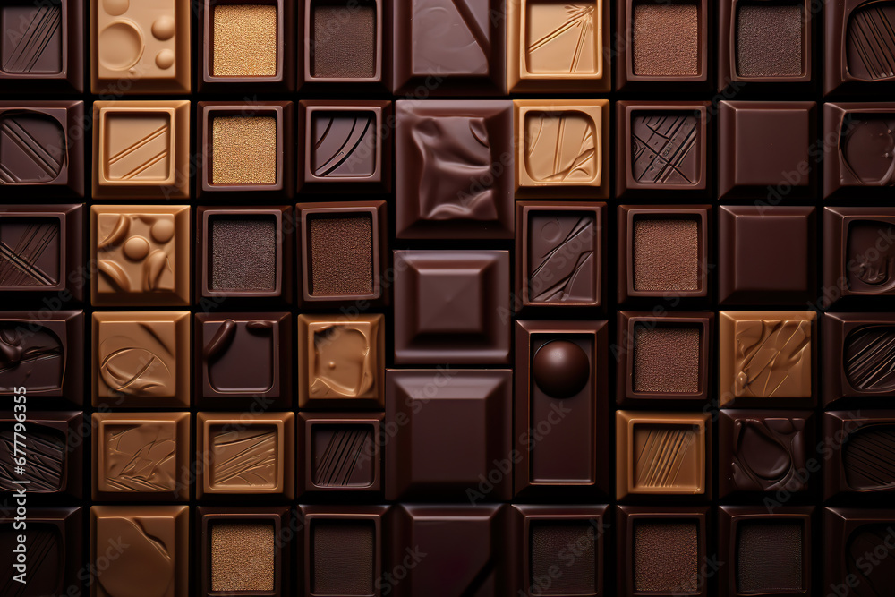 some chocolate bars together on the table some chocolate bars together on the table