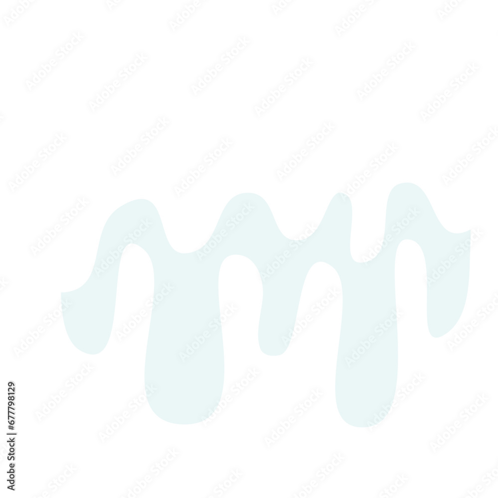 White Snow Melted Vector Illustration White Snow Melted Vector Illustration