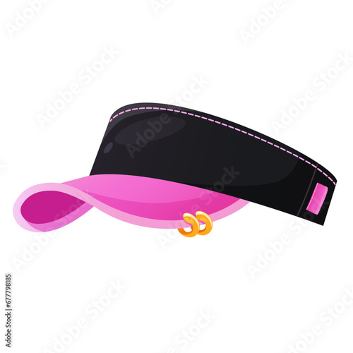 A sportive pink hat isolated on a white background

