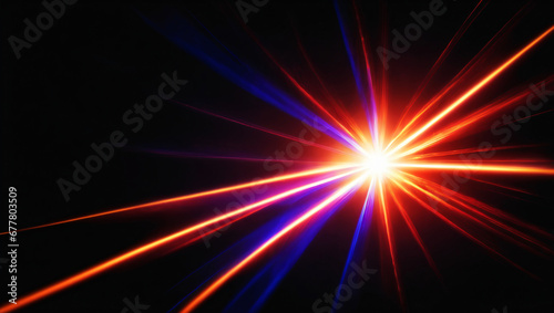 Overlay, flare light transition, effects sunlight, lens flare, light leaks. High-quality stock image of warm sun rays light effects, overlays or Sapphire Blue flare isolated on black background for de