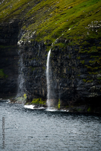 waterfall in the mountains