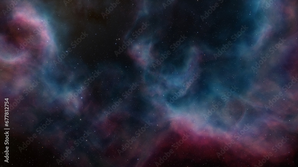 Cosmic background with a blue purple nebula and stars
Cosmic background with a blue purple nebula and stars