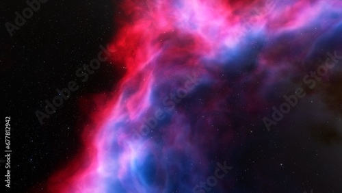 Fototapeta Naklejka Na Ścianę i Meble -  Universe filled with stars, nebula and galaxy