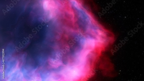 Universe filled with stars  nebula and galaxy