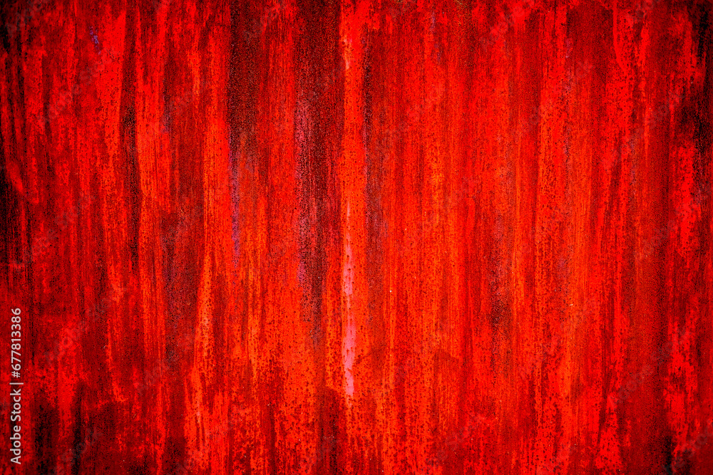 Rusted metal fence in light and shadow Rusted metal fence in light and shadow