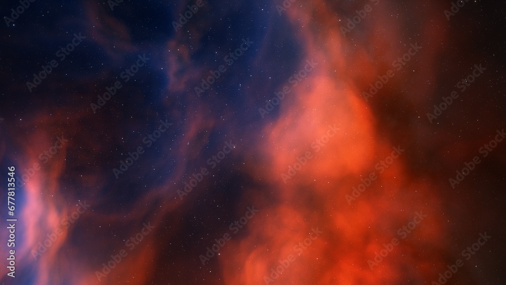 Space nebula, for use with projects on science, research, and education. Illustration
