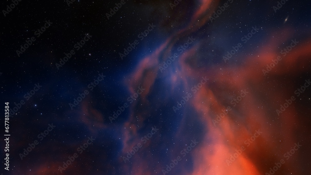 Space nebula, for use with projects on science, research, and education. Illustration
