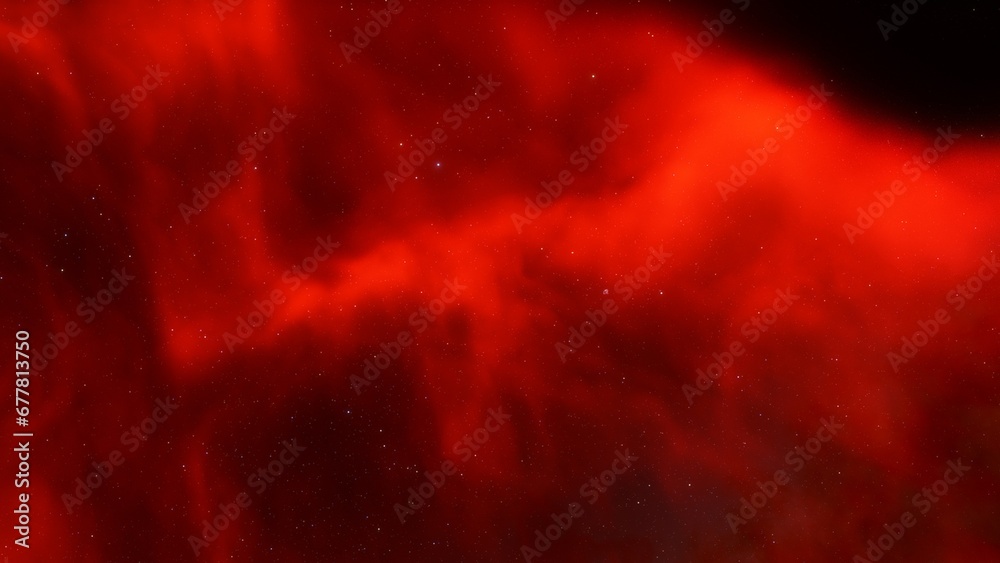 Deep space nebula with stars. Bright and vibrant Multicolor Starfield Infinite space outer space background with nebulas and stars. Star clusters, nebula outer space background 3d render
