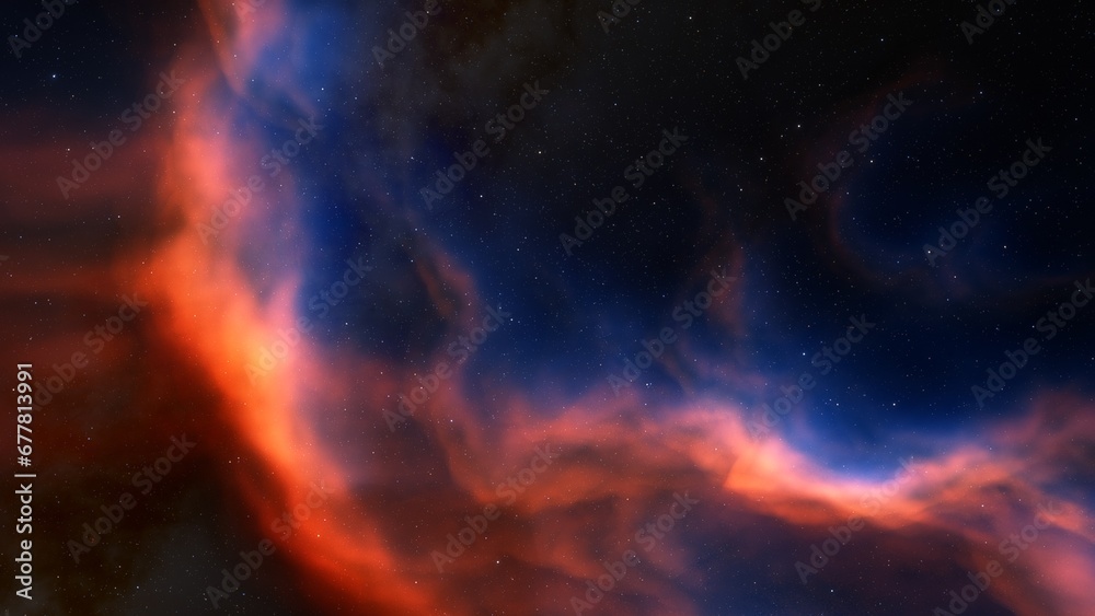 Deep space nebula with stars. Bright and vibrant Multicolor Starfield Infinite space outer space background with nebulas and stars. Star clusters, nebula outer space background 3d render
Deep space nebula with stars. Bright and vibrant Multicolor Starfield Infinite space outer space background with nebulas and stars. Star clusters, nebula outer space background 3d render