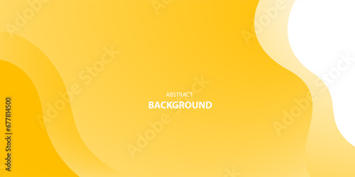 Yellow and white vector curve modern background with space for text and message. concept design