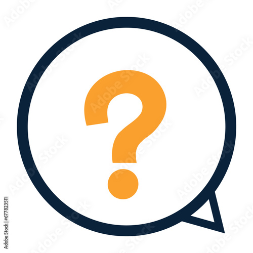 bubble with interrogation communication