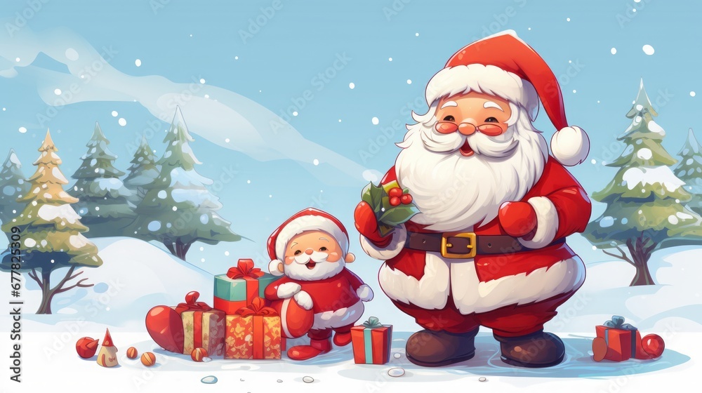 christmas clip art, , cute, colorful, copy space, 16:9 christmas clip art, , cute, colorful, copy space, 16:9