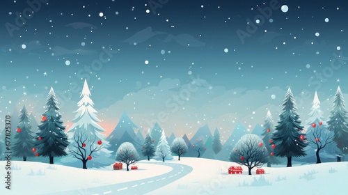 christmas clip art, , cute, colorful, copy space, 16:9 © Christian