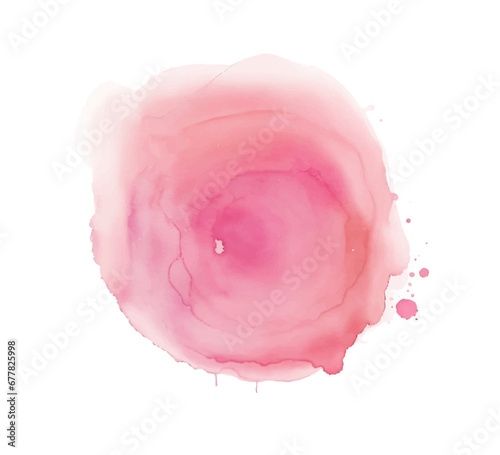 Pink watercolor brush paint background