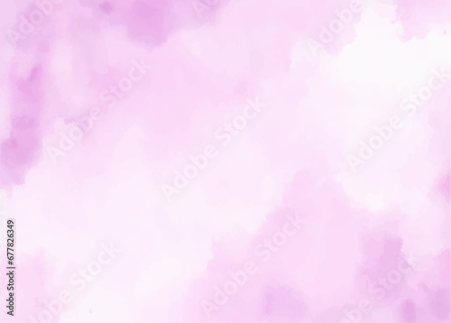 Watercolor paint splashes, Abstract pink watercolor on white background