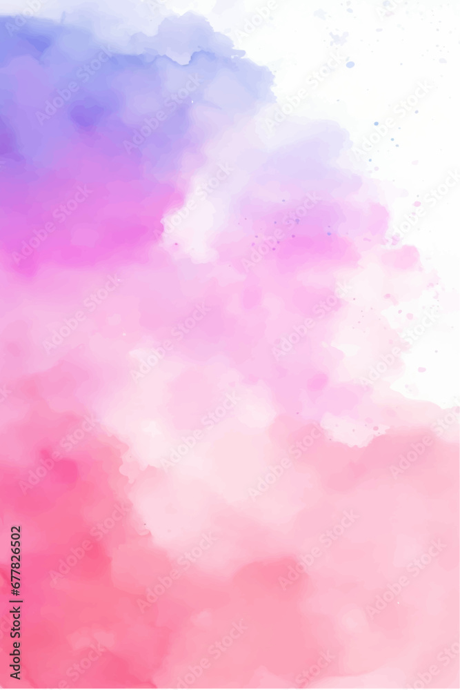 Pink watercolor spot splash on white background Pink watercolor spot splash on white background