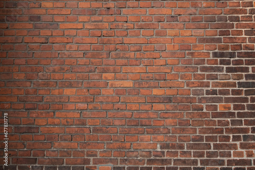Old brown brick wall tetxure. Grunge background