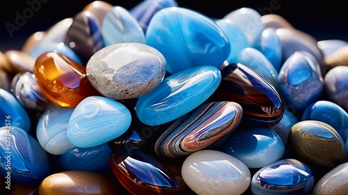 blue stones, generative Ai 