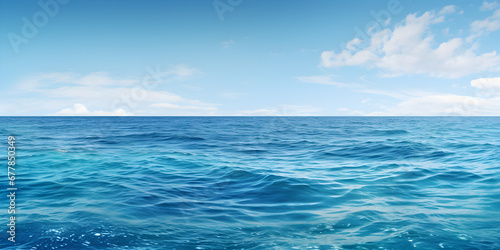 Blue ocean water background 