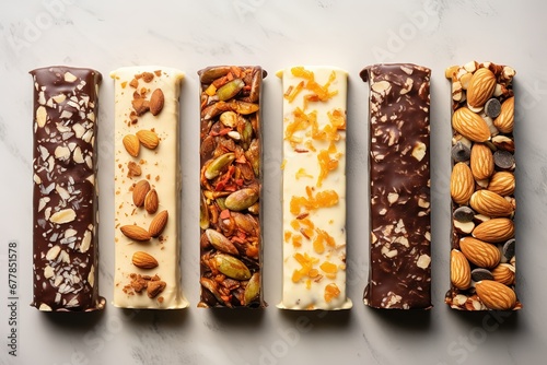  chocolate bars with nuts