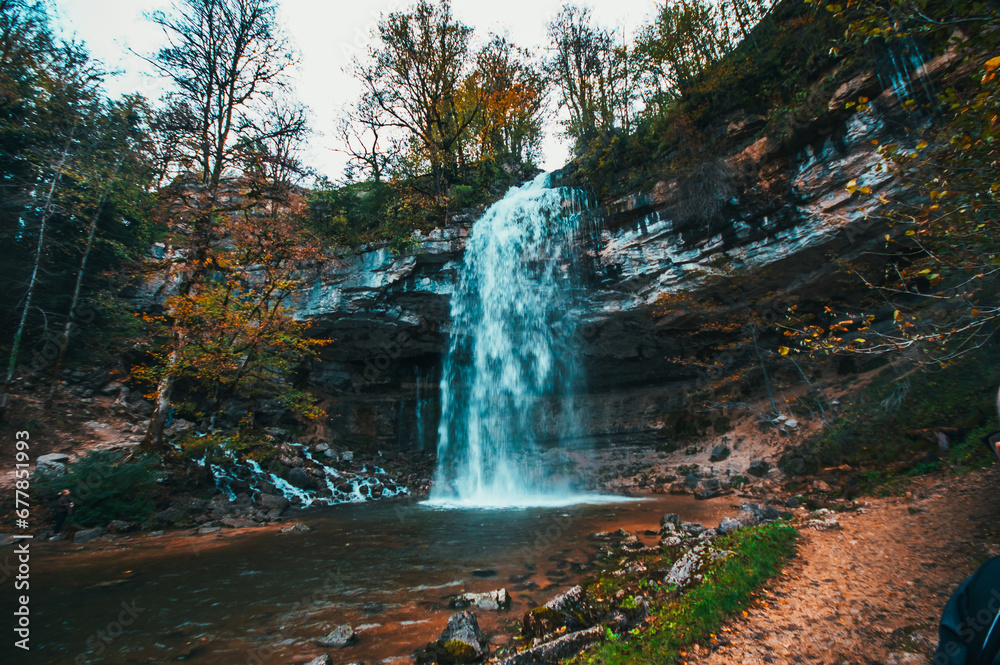 Fototapeta premium waterfall in autumn
