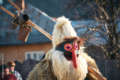 Obraz na płótnie New Year's masks, traditions, carolers and customs in Romania w salonie
