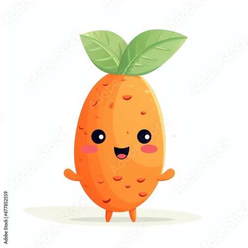 Cute Cartoon Carrot Charact...