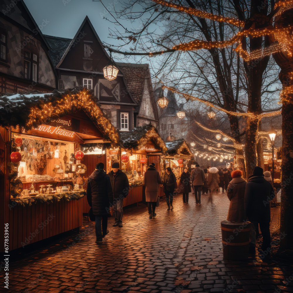 City Christmas Bazaar: Delightful Festivities and Decor