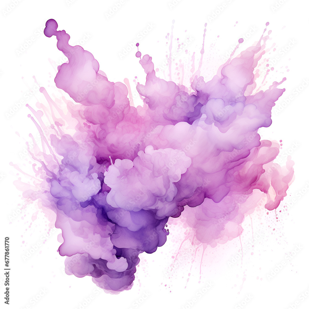 Naklejka premium watercolor spot splash ai generated