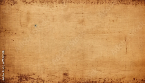 Weathered antique wallpaper with spotted stains and rusty frame generated by AI