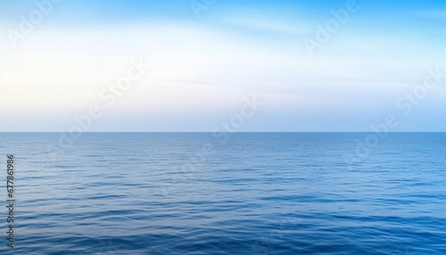 Tranquil seascape backdrop, motion in rippled water, beauty in nature generated by AI