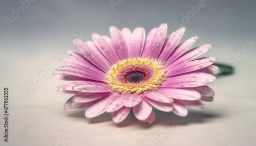 Vibrant gerbera daisy blossom, a gift of nature beauty generated by AI