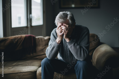 Highlighting the emotional strain of loss for seniors, underscoring the importance of emotional support and mental health services photo