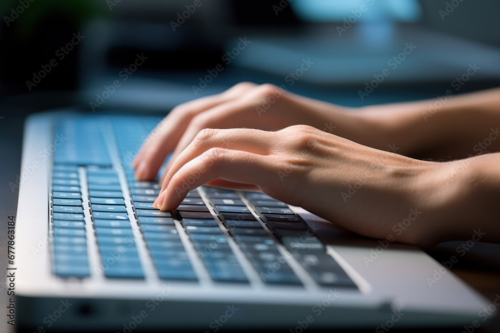 first step in the information-seeking process, hands on a modern keyboard type a search query. first step in the information-seeking process, hands on a modern keyboard type a search query.