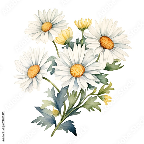 flower bouquet isolated on white background  ai generated 
