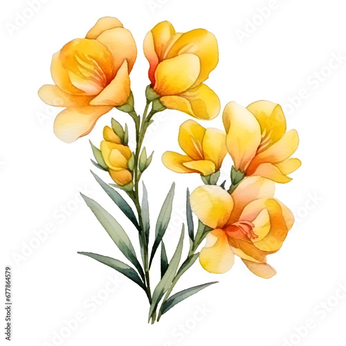 flower bouquet   isolated on white background  ai generated