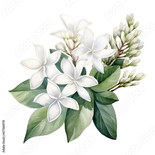 flower bouquet   isolated on white background  ai generated