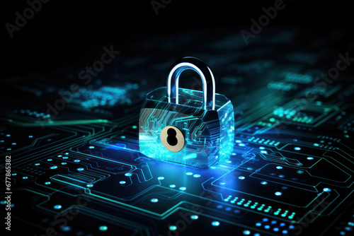 importance of secure financial transactions, a digital padlock serves as a symbol for the safety of a payment gateway, set against the backdrop of a seamless online transaction