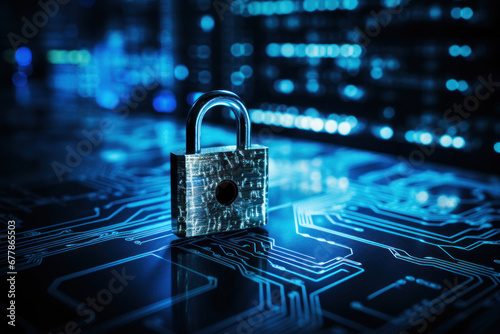 security of a payment gateway, a digital padlock is featured with a seamless online transaction in the background, emphasizing the importance of secure financial transactions
