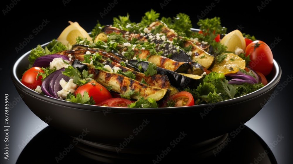 colorful salad bowl with roasted uhd wallpaper colorful salad bowl with roasted uhd wallpaper