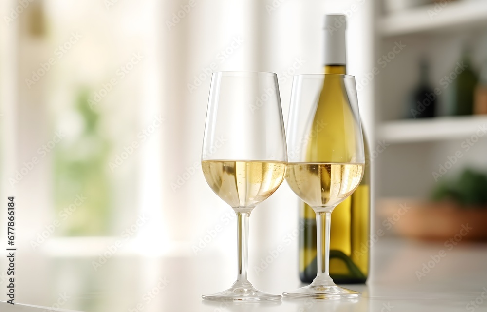 Pouring red white from bottle into glass on blurred background Pouring red white from bottle into glass on blurred background