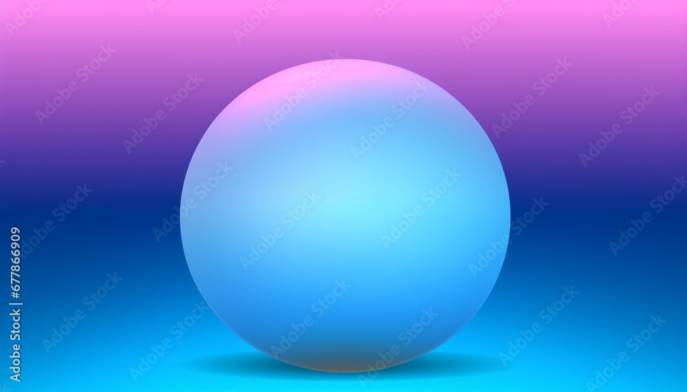 sphere decoration in vibrant colors with defocused generated by AI
